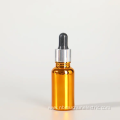 Gold Cylinder Round Empty Essential Oil Glass Bottle